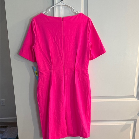 NWT ANTONIO MELANI Vibrant Pink Mini Dress - Picture 4 of 6